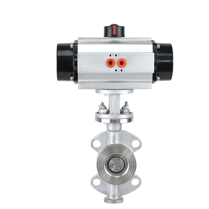 三偏心气动硬密封对夹蝶阀