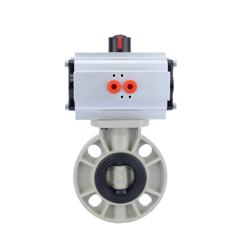 PPHPPR气动塑料蝶阀